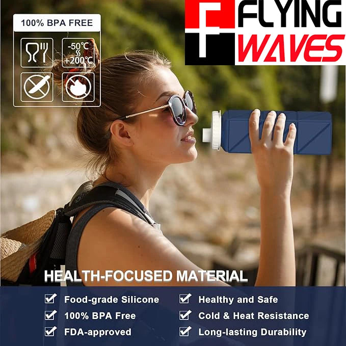 Opvouwbare Siliconen Waterfles™